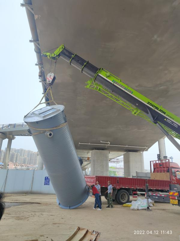 安慶合肥引江濟(jì)淮肥西巢湖路高排雨水管道截污一體化HMPP泵站1.png
